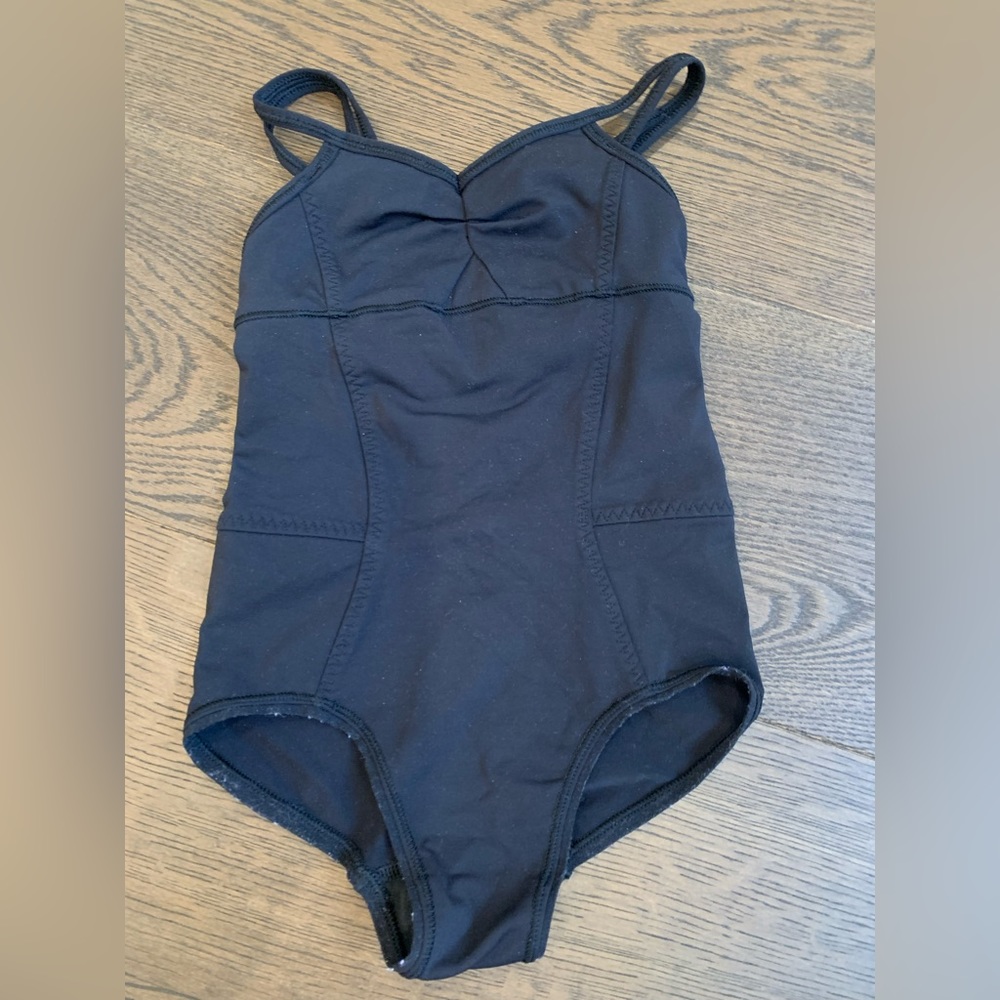 Ivivva by Lululemon Pulse On Pointe Leotard 2 Black Luxtreme Girls size 6